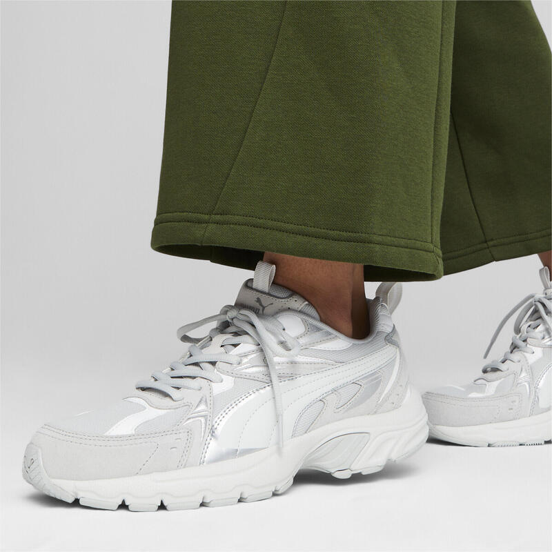 Pantofi Milenio Tech Suede PUMA Cool Light Gray Feather White