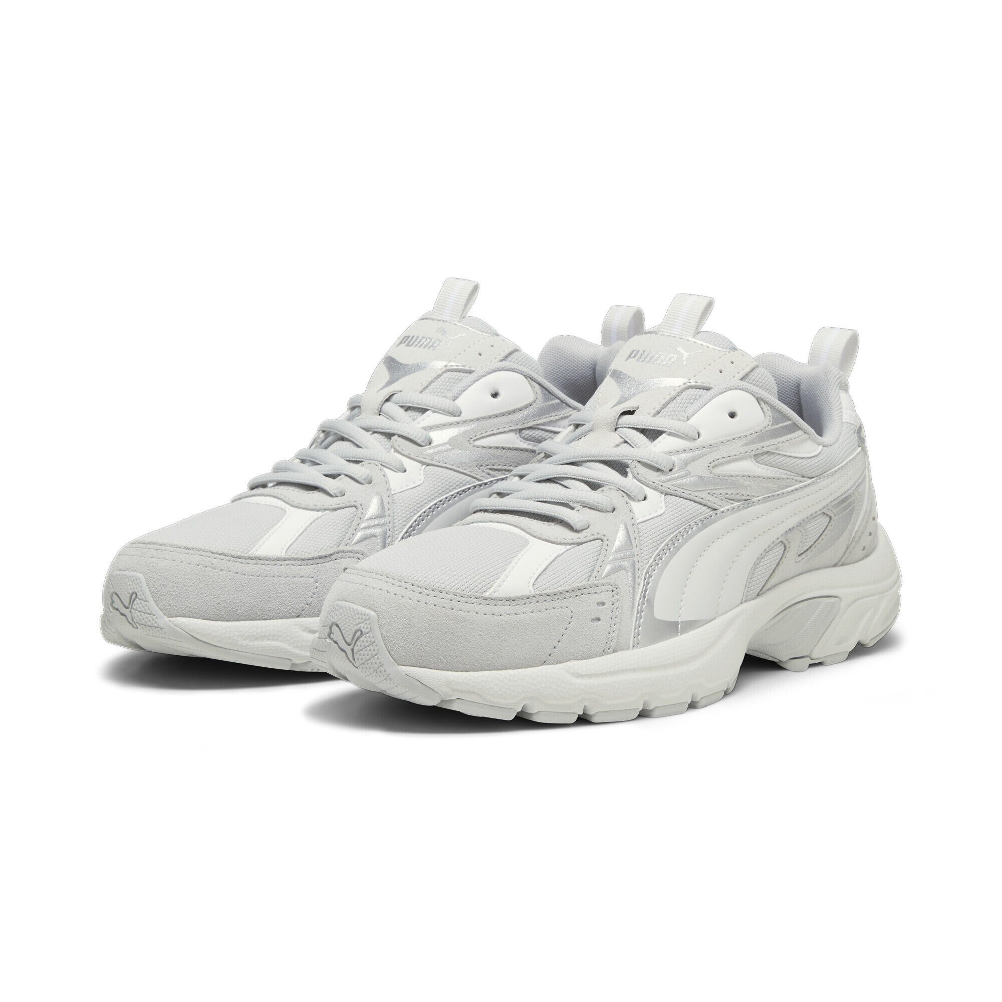 Puma - Sneakers Milenio Tech Suede Puma Cool Light Gray Feather White - Baskets - Blanc|gris - Decathlon
