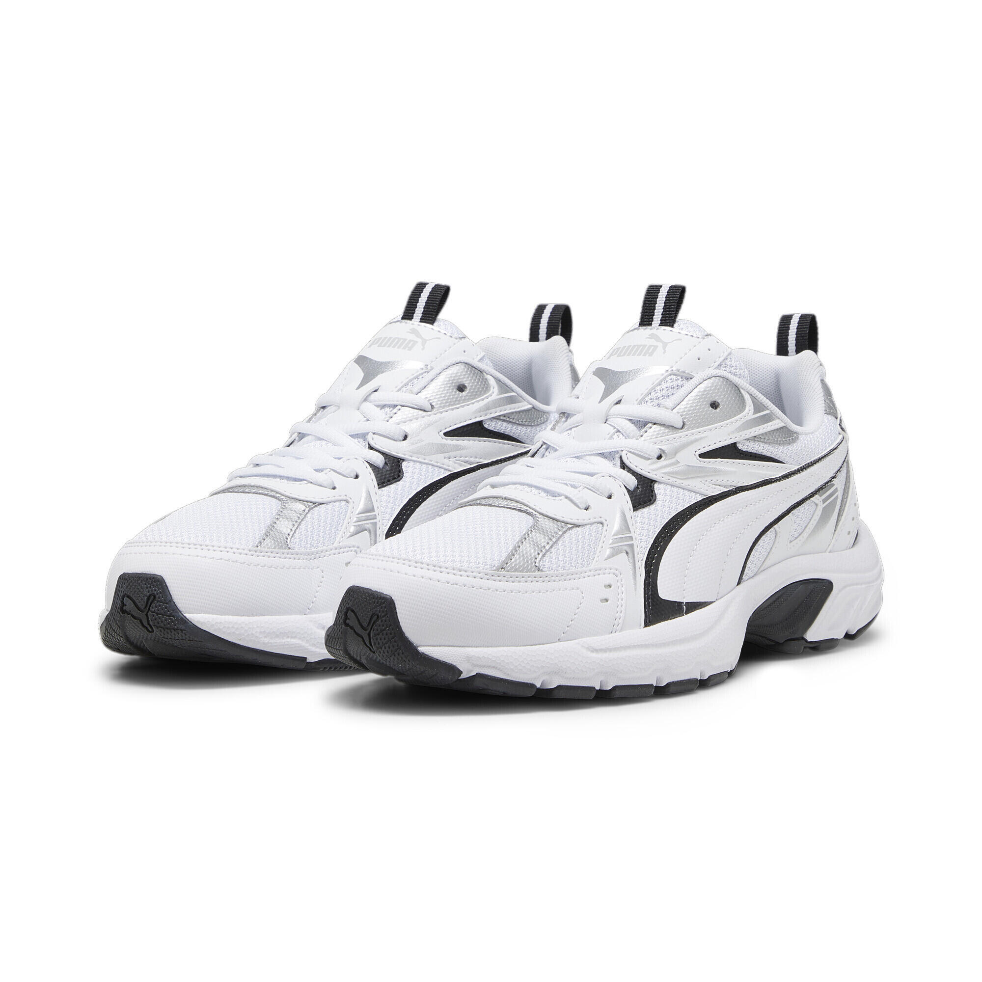 Zapatillas Milenio Tech PUMA White Black Silver Metallic 3/7