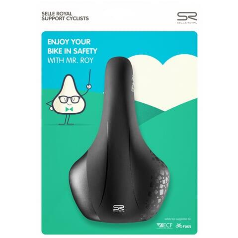 Șa Selle Royal Hello junior, șină oțel, negru