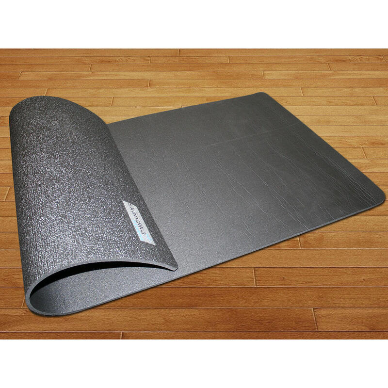 Tapete de proteção do chão para equipamento de fitness - 60 x 120 cm - Preto