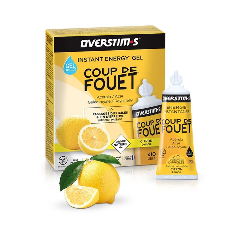 Coup De Fouet Lemon flavour Energy Gel x4 - Yellow