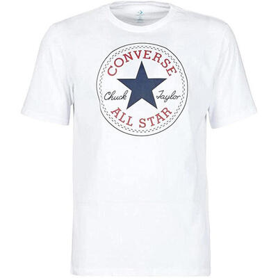 T-shirt converse chuck patch core. wit. uniseks