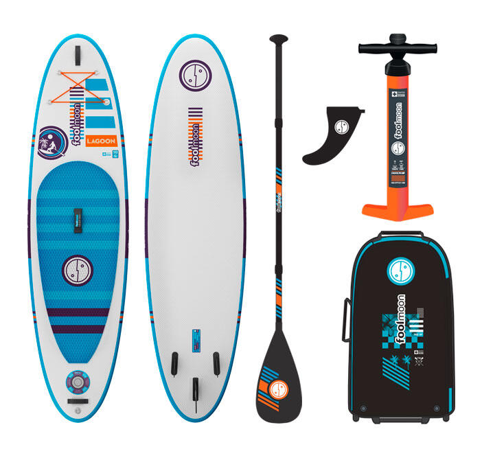 FOOLMOON Stand Up Paddle gonfiabile Lagoon 10.6 - bianco/blu - set completo