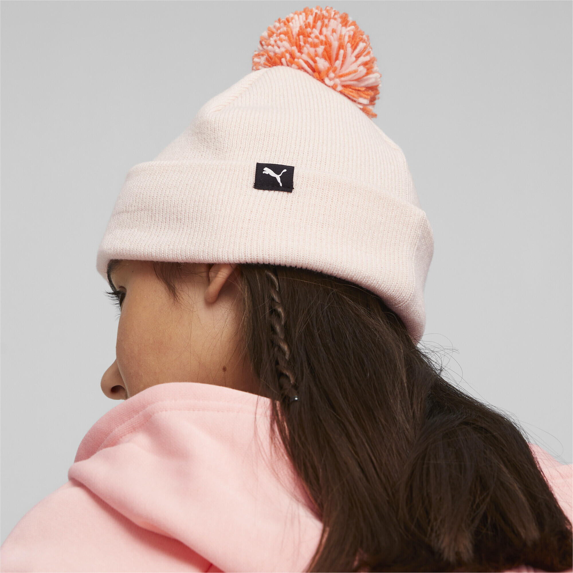 Bonnet à pompon Mixmatch Enfant et Adolescent PUMA Frosty Pink Aop 3/4