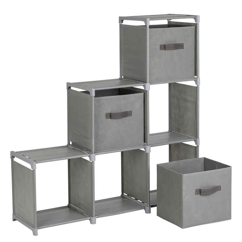 BO-CAMP Faltschrank XL Campingschrank Stoff Schrank Schubladen Garderobe Faltbar