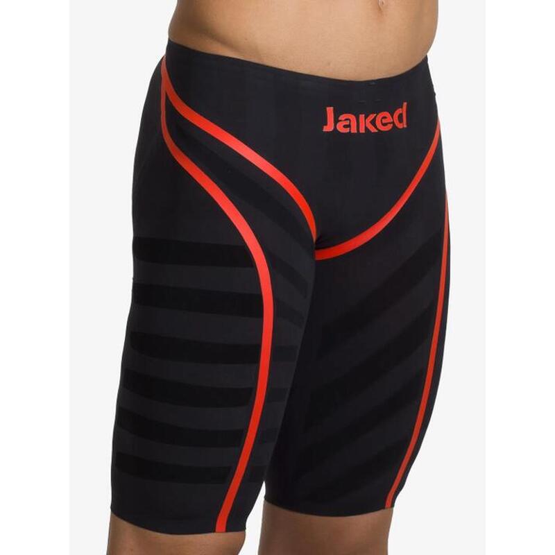 JKOMP FINA APPROVED Men's Competition Swimsuit - Black, Orange