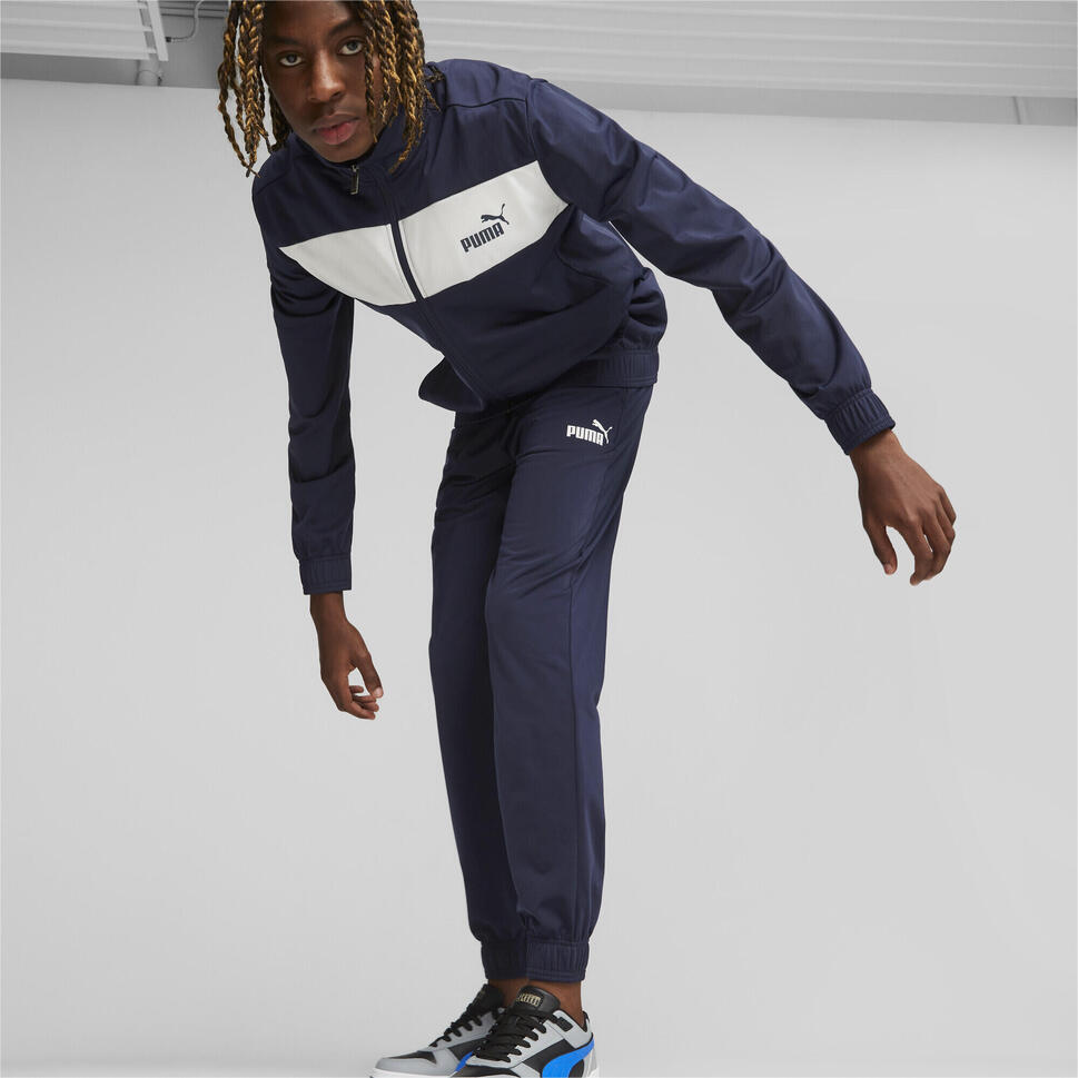Męski dres poliestrowy PUMA Navy Blue