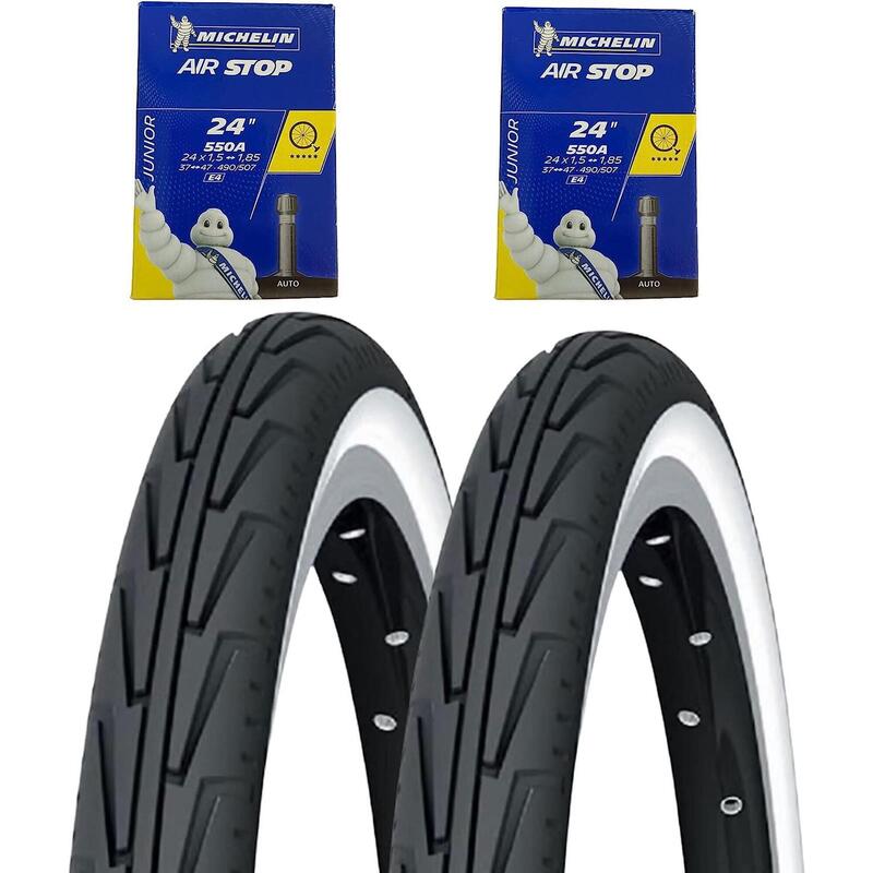 Pack de 2 pneus Michelin DIABOLO City 550A ACCES Line RIGIDA (37-490) + 2 PNEUS