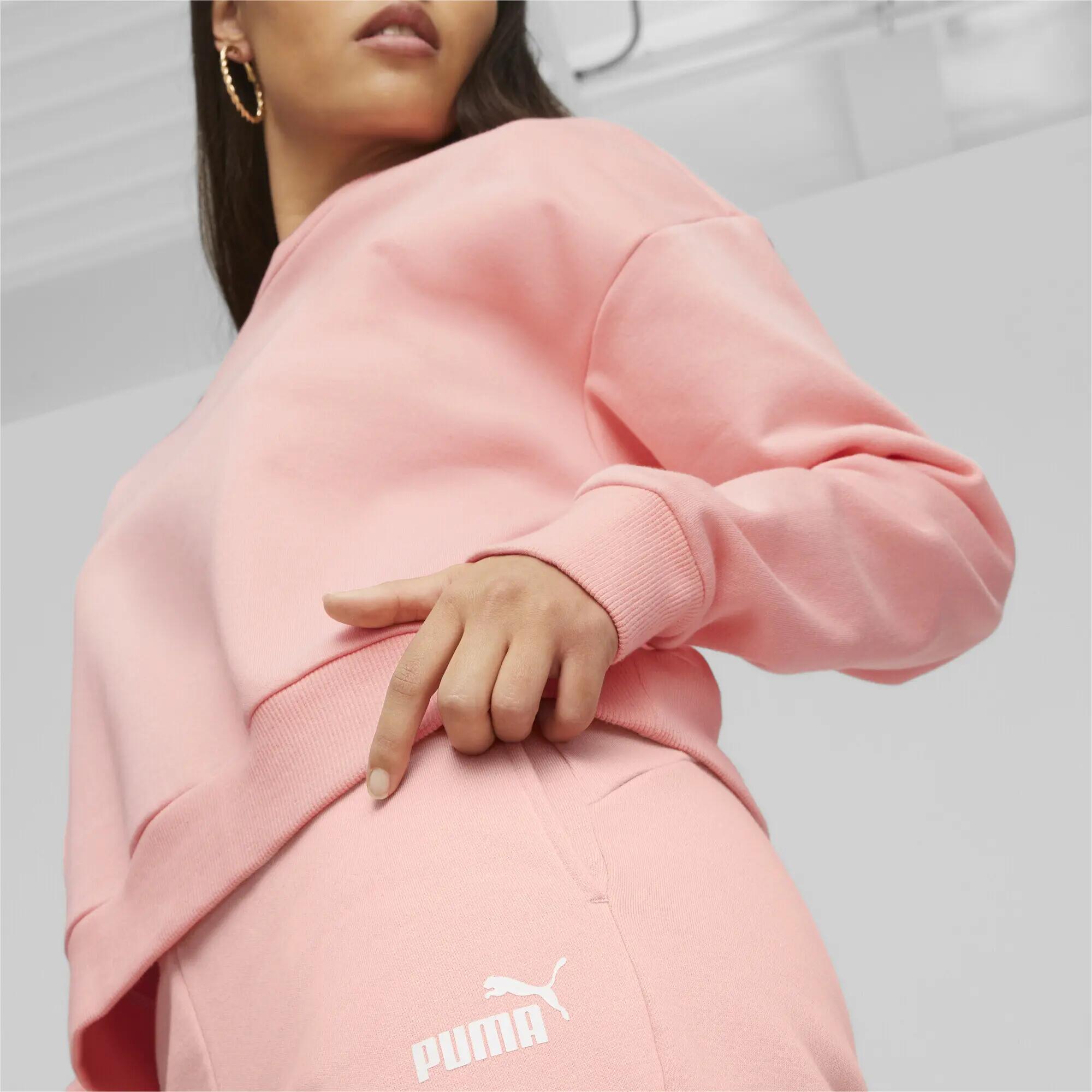 Felpa ESS+ da donna PUMA Peach Smoothie Pink 5/6