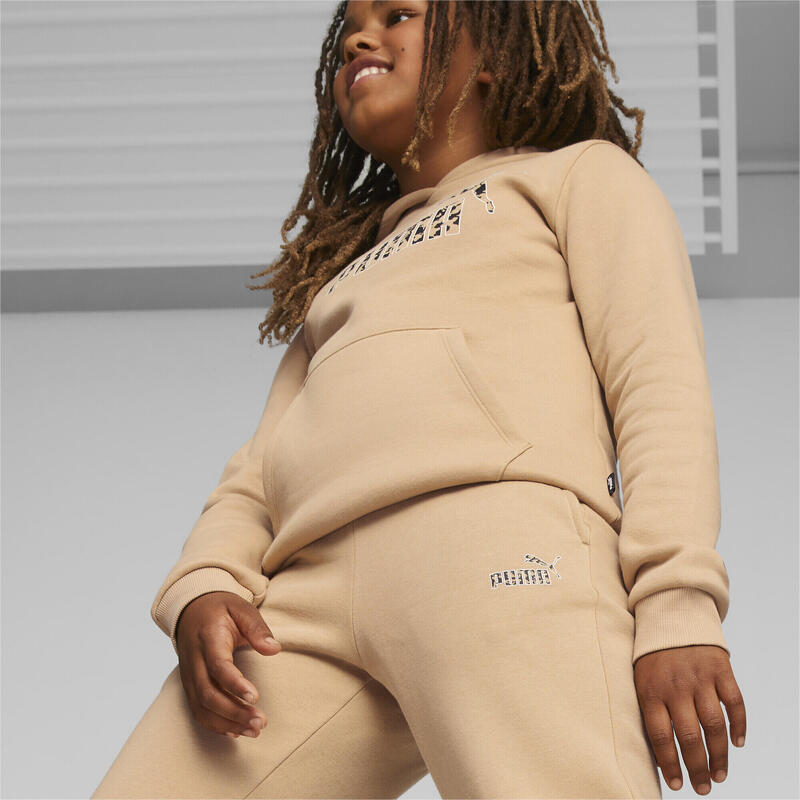 ESS+ ANIMAL sweatpants voor jongeren PUMA Sand Dune Beige