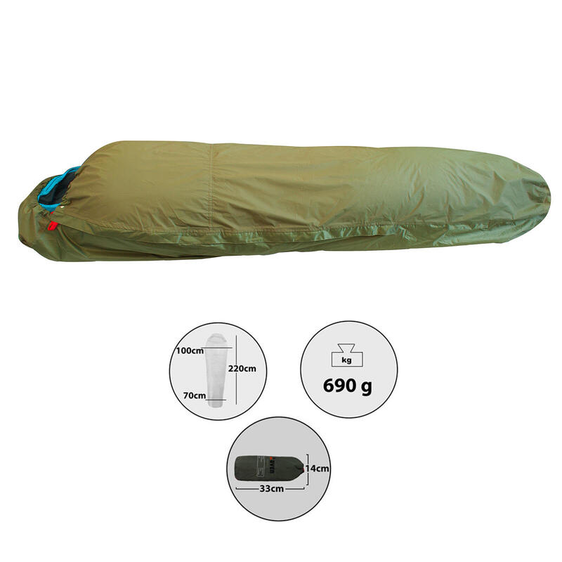 Sac de bivouac Pour couchage & matelas Housse Bivy Bivi Bag Moustiquaire