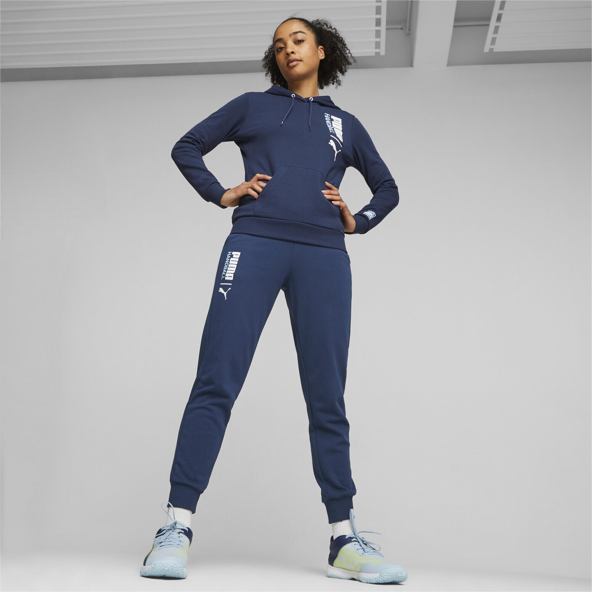 Felpa con cappuccio PUMA Handball da donna PUMA Persian Blue 5/6