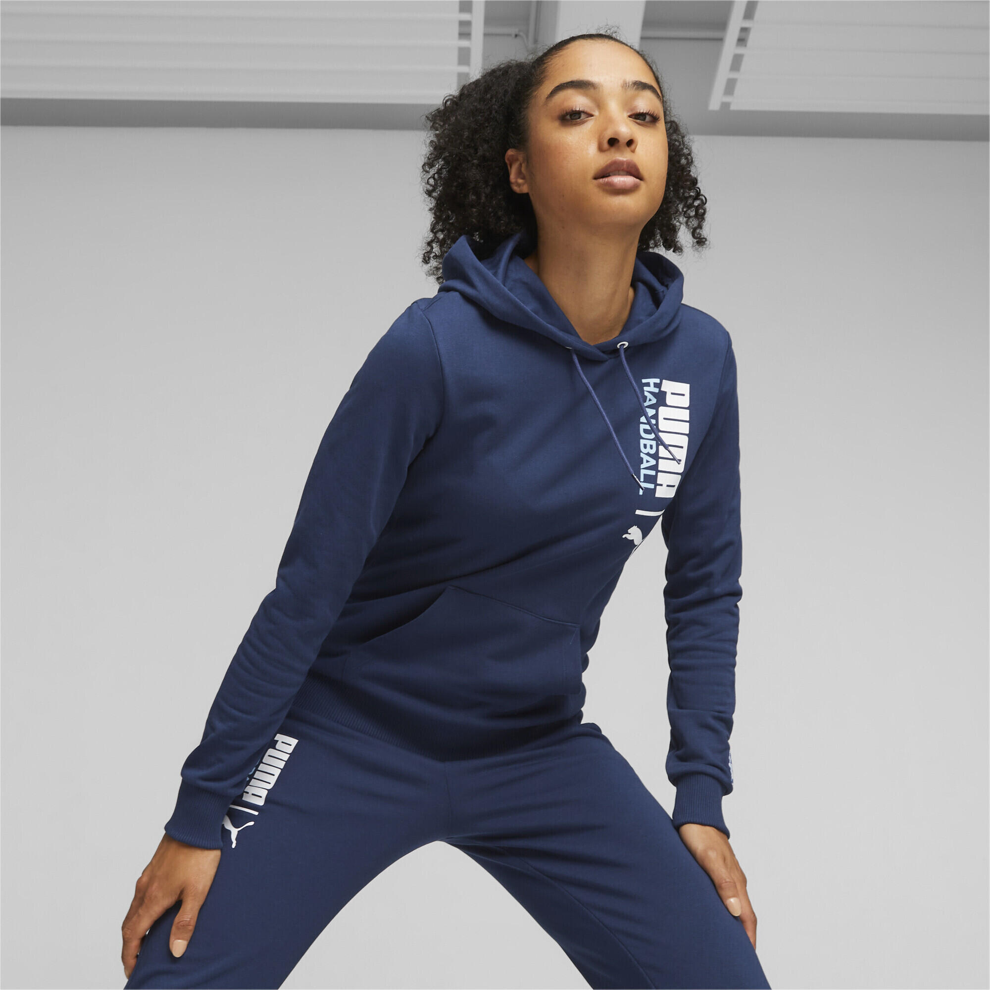 Felpa con cappuccio PUMA Handball da donna PUMA Persian Blue 2/6