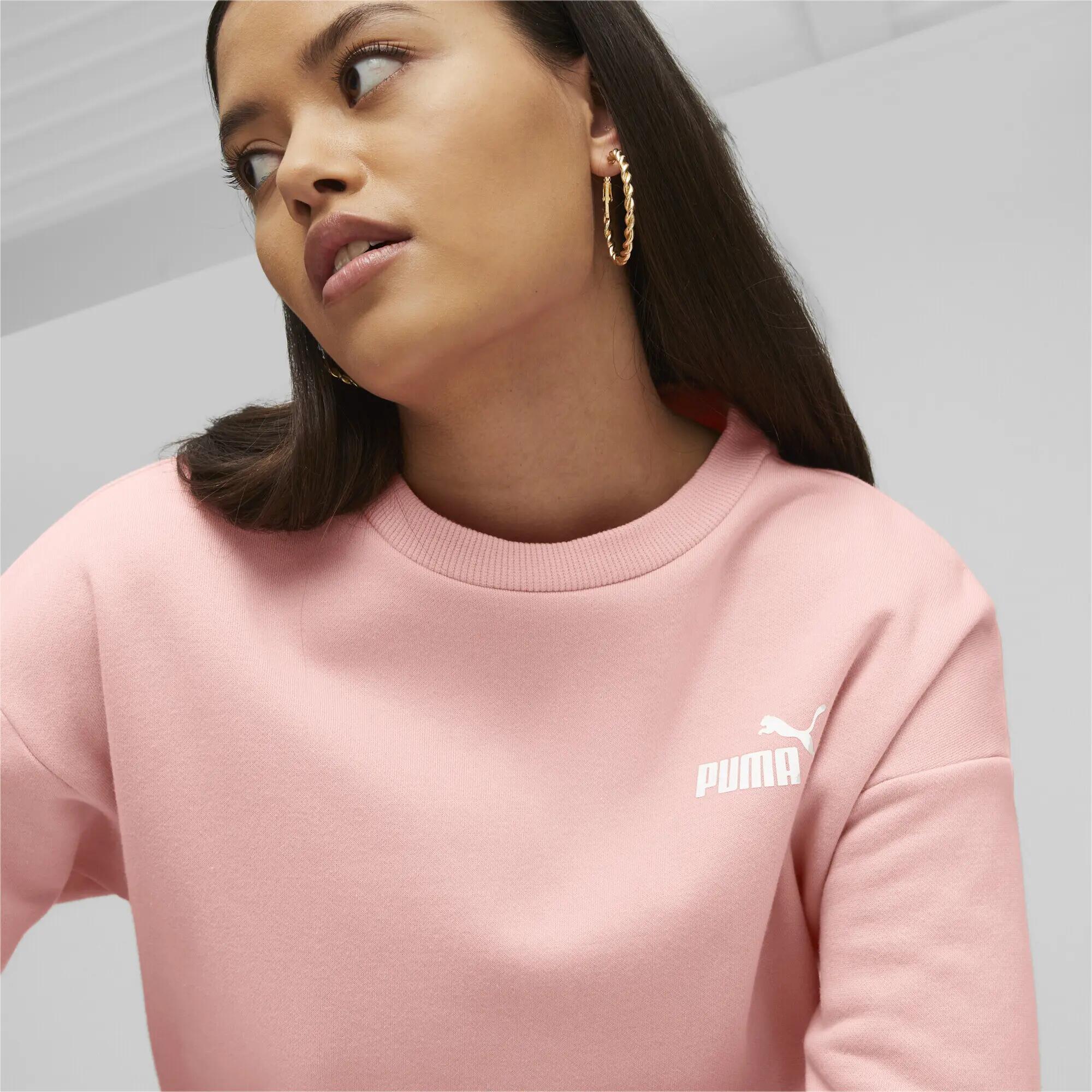 Felpa ESS+ da donna PUMA Peach Smoothie Pink 4/6