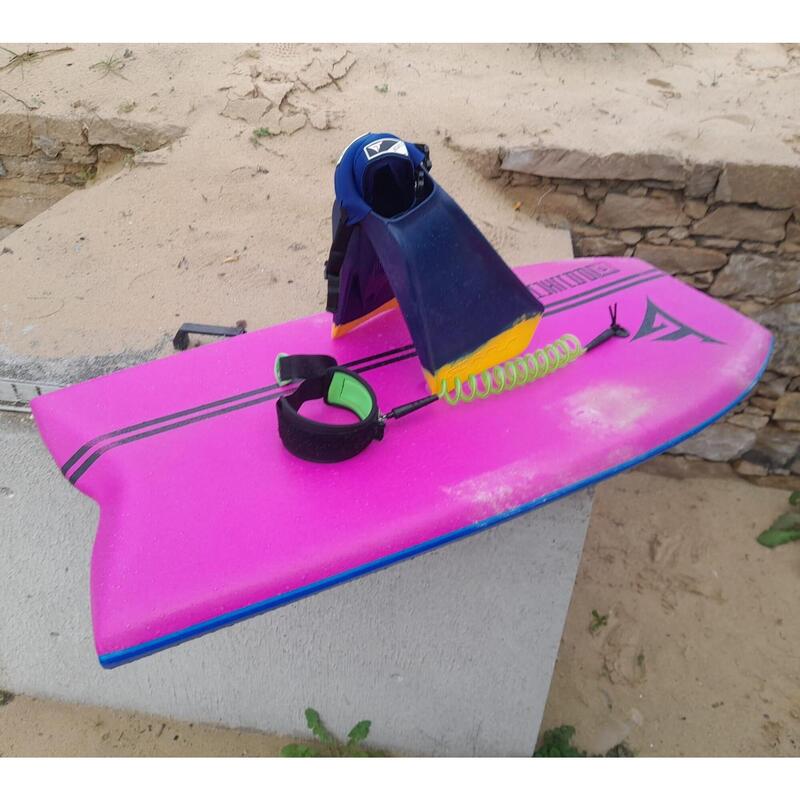 Bodyboard GT Boards, Paulo Costa, D12 PP, Rosa/Negro, Fish Tail, 42