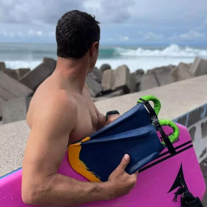 Bodyboard GT Boards, Paulo Costa, D12 PP, Rosa/Negro, Fish Tail, 42 2/3