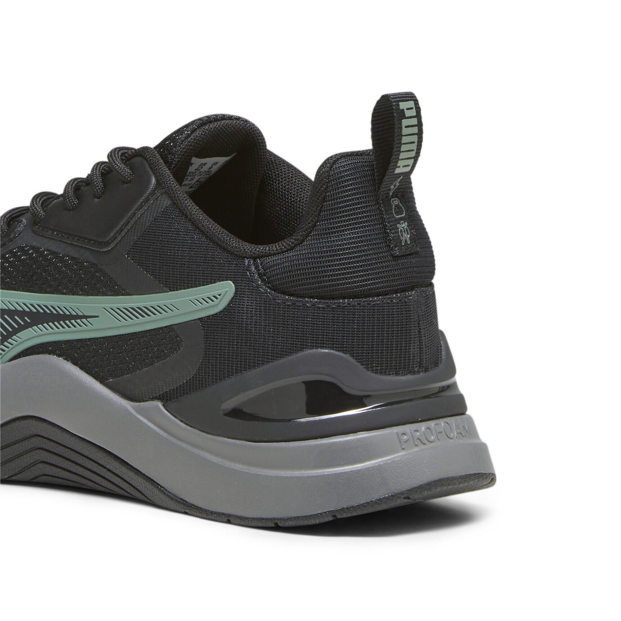 Zapatillas de running Infusion PUMA Black Eucalyptus Cool Dark Gray Green 4/7