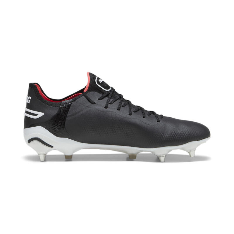 Botas de fútbol KING ULTIMATE MxSG PUMA Black White Fire Orchid Red