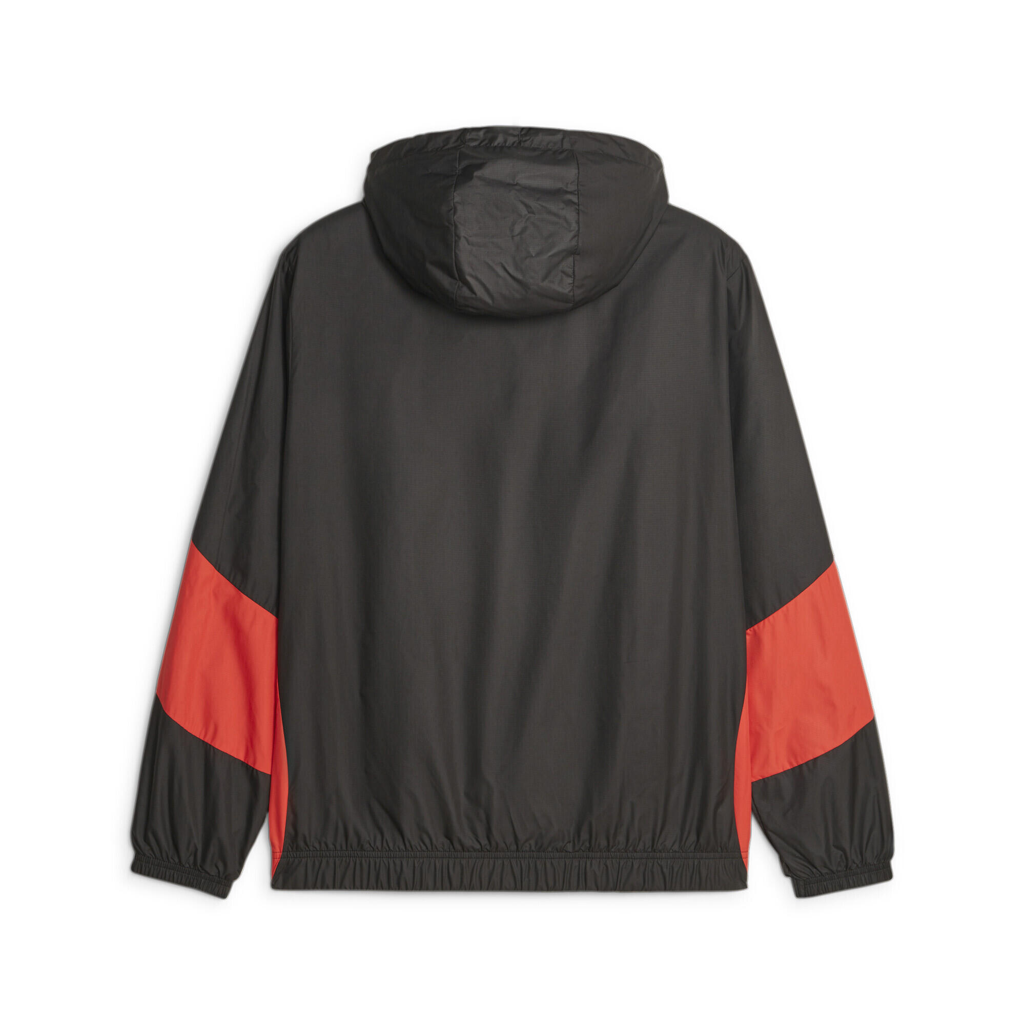 Veste d'avant-match tissée 23/24 AC Milan PUMA Black For All Time Red 6/6