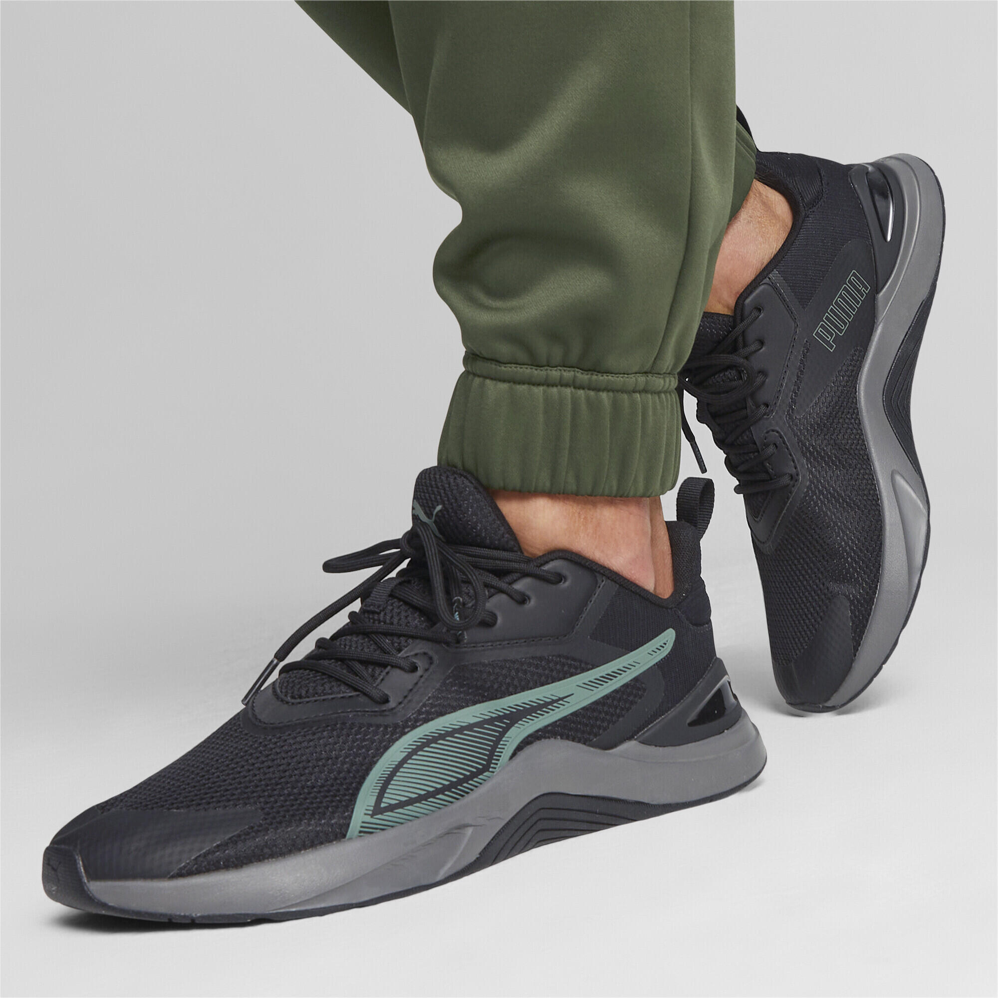 Zapatillas de running Infusion PUMA Black Eucalyptus Cool Dark Gray Green 2/7