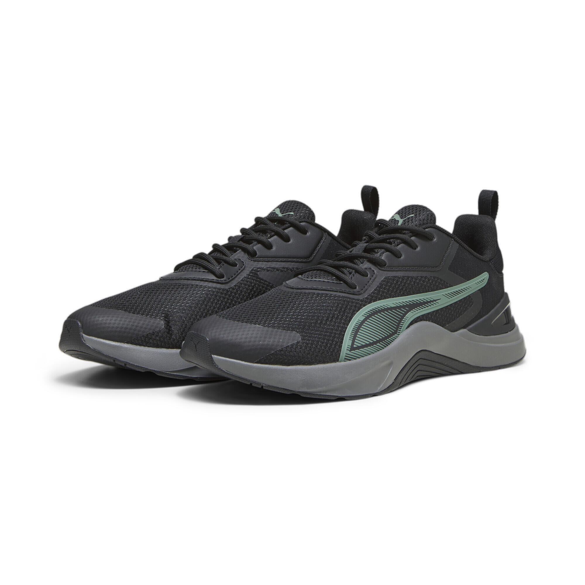 PUMA Scarpe da running Infusion PUMA Black Eucalyptus Cool Dark Gray Green