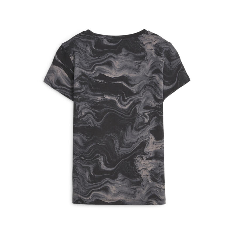 ESS+ MARBLEIZED T-shirt voor dames PUMA Black