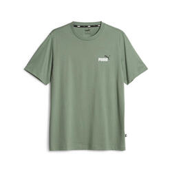 T-shirt Essentials+ Two-Colour Small Logo Homme PUMA Dark Olive Green