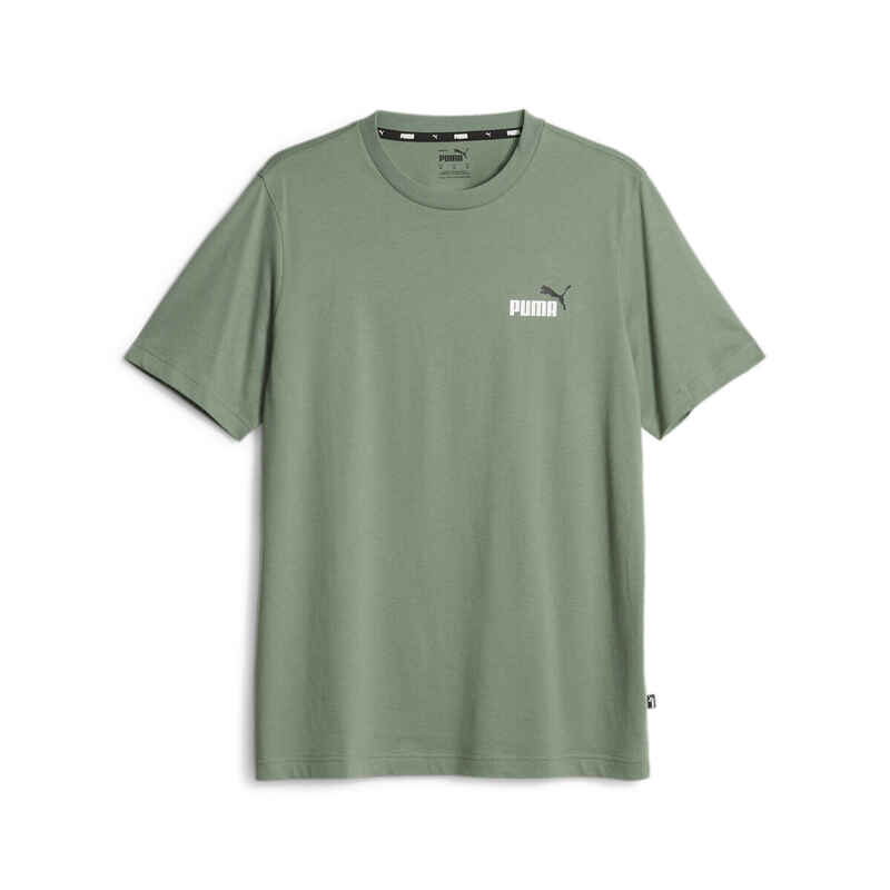 Essentials+ zweifarbiges T-Shirt mit kleinem Logo Herren PUMA