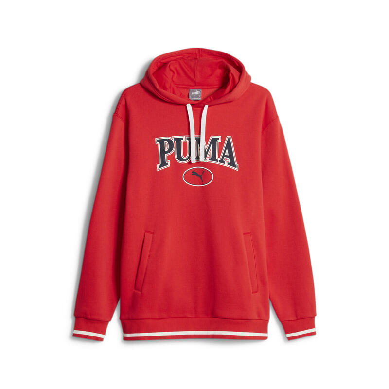 Felpa con cappuccio PUMA SQUAD da uomo PUMA For All Time Red