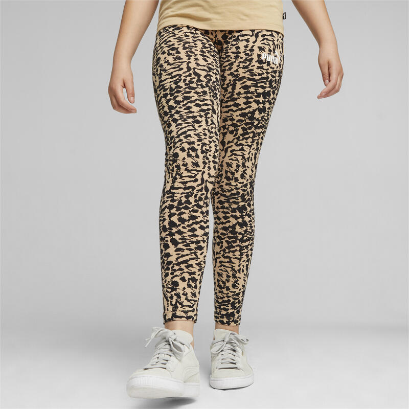 Leggings ESS+ ANIMAL da ragazza PUMA Sand Dune Beige