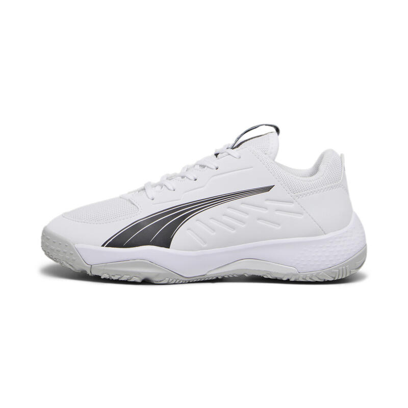 Chaussures de handball Accelerate Enfant PUMA White Black Concrete Gray