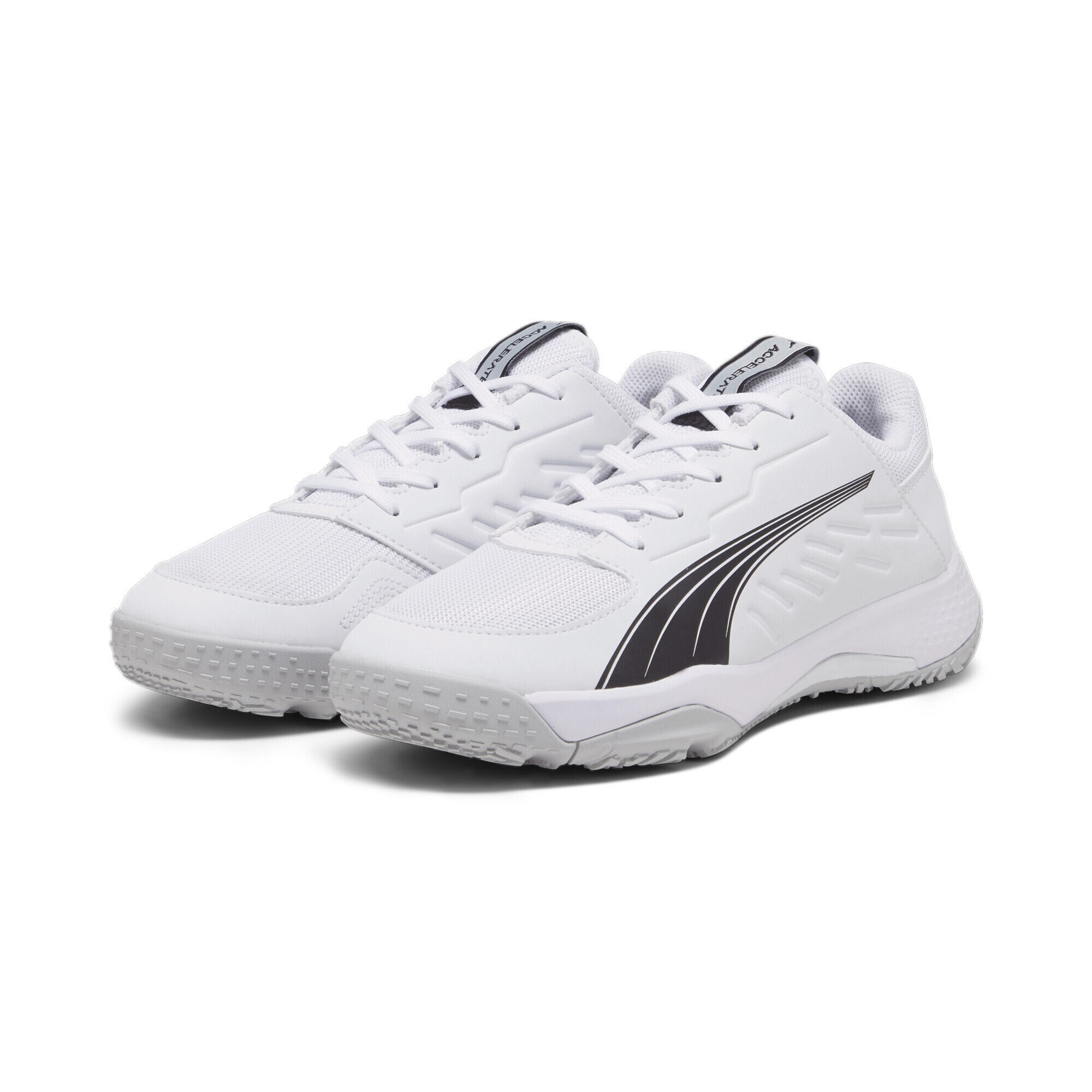PUMA Zapatillas de balonmano Accelerate Niño PUMA White Black Concrete Gray