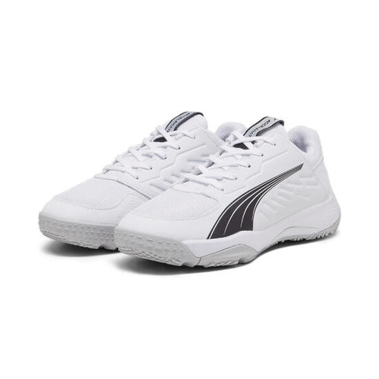 Zapatillas de balonmano Accelerate Niño PUMA White Black Concrete Gray