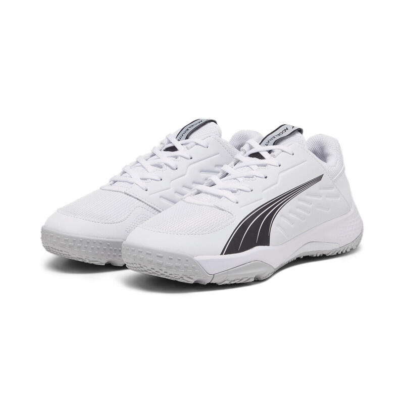 Accelerate Handballschuhe Jugendliche PUMA White Black Concrete Gray