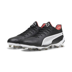 KING ULTIMATE FG/AG voetbalschoenen PUMA Black White Fire Orchid Red