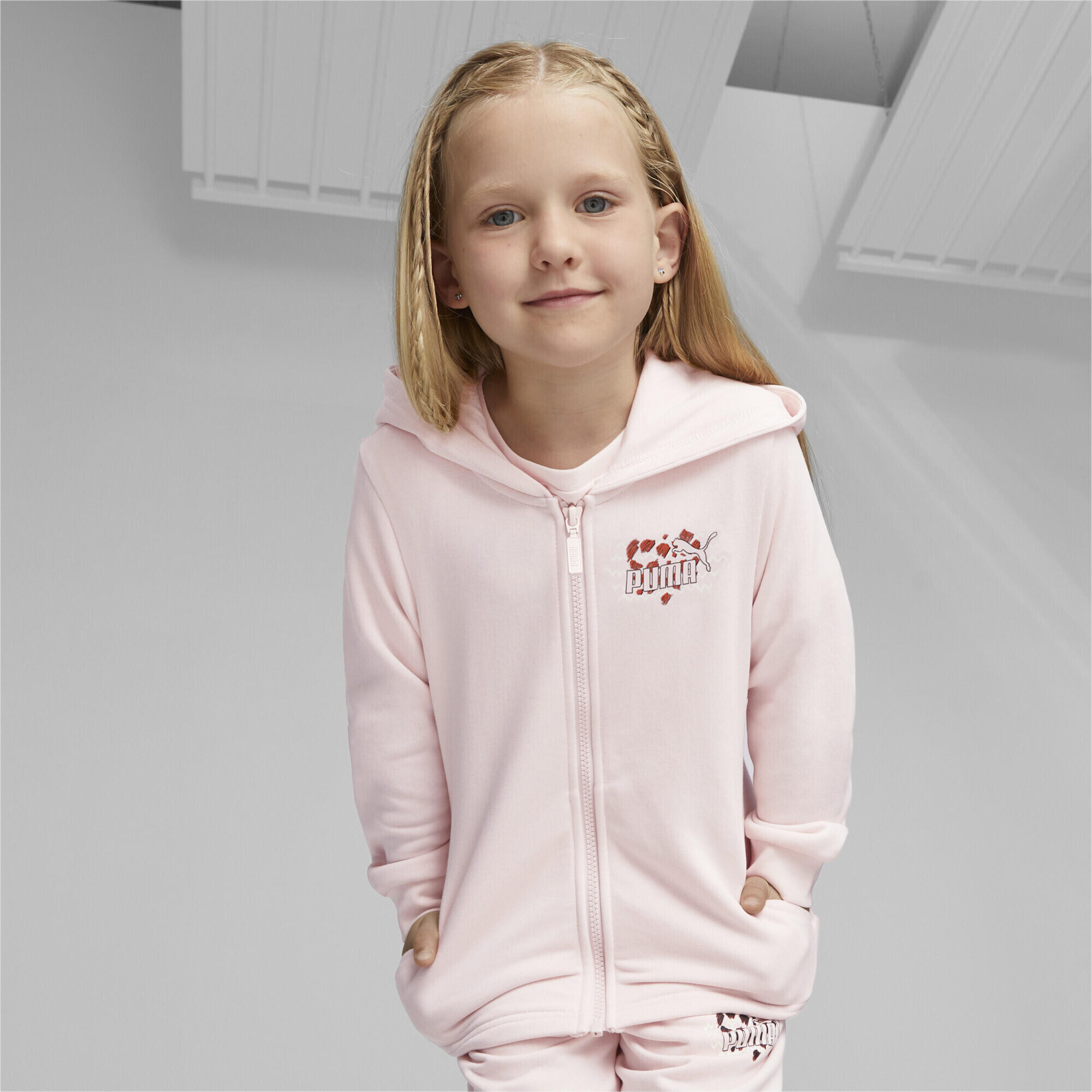 Hoodie zippé Essentials Mix Match Enfant PUMA Frosty Pink 2/5