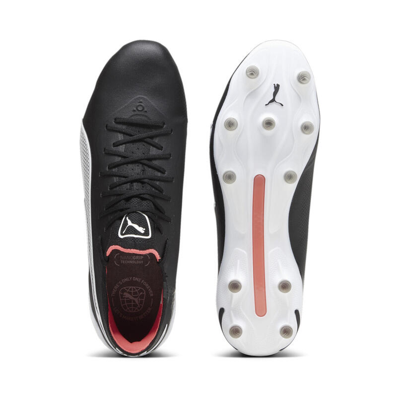 Ghete de fotbal unisex Puma King Ultimate FG AG, Negru