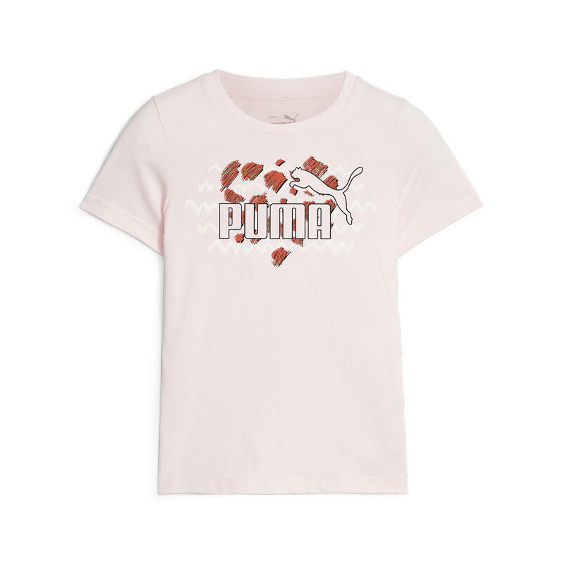 T-shirt Mix Match Essentials para crianças PUMA Rosa Gelado