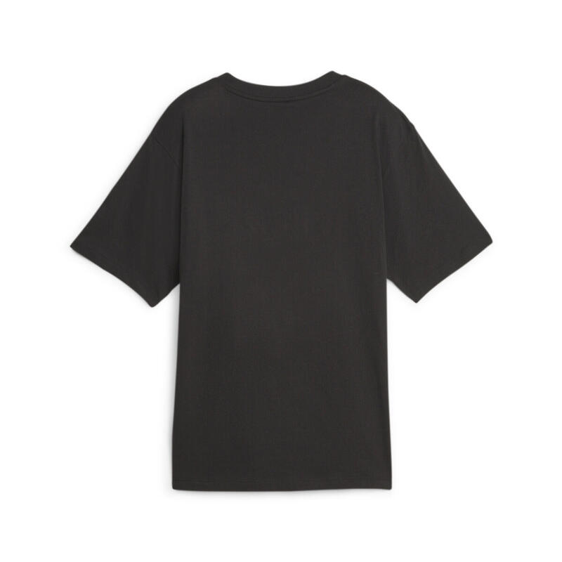 T-Shirt casual PUMA Marbleized ESS+ para mulher Preto