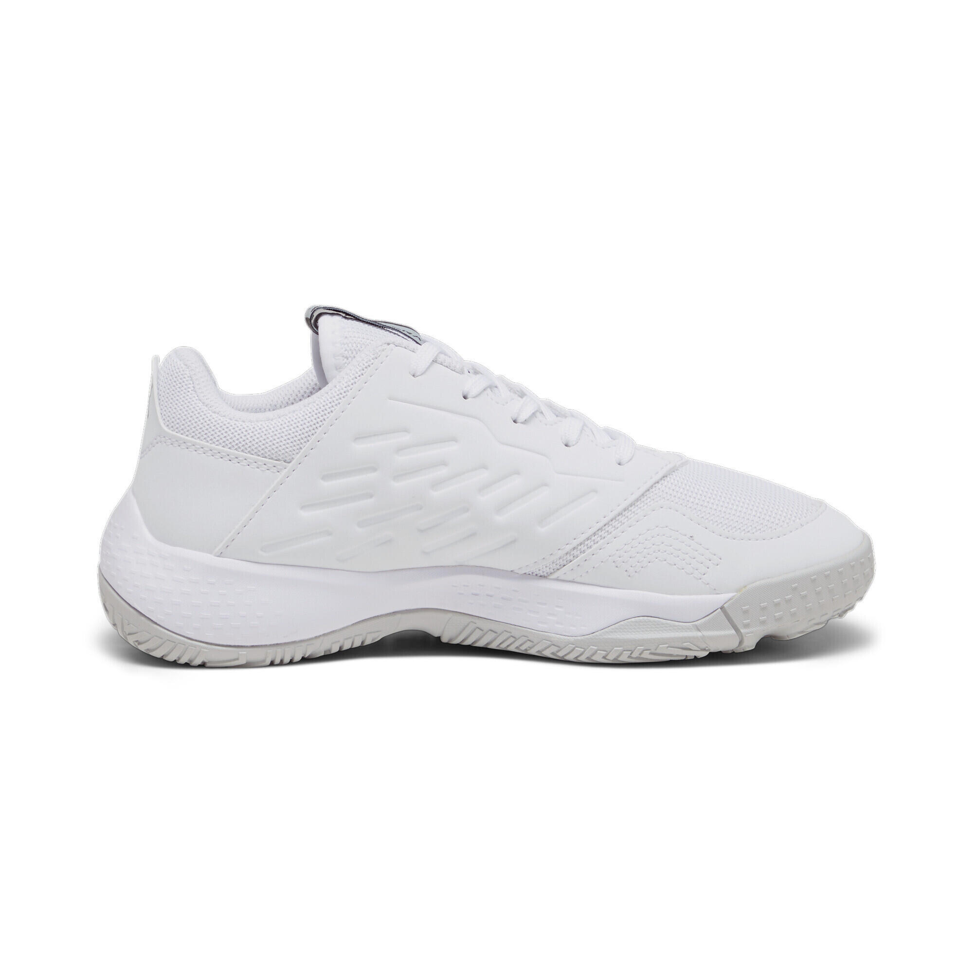 Zapatillas de balonmano Accelerate Niño PUMA White Black Concrete Gray 5/7