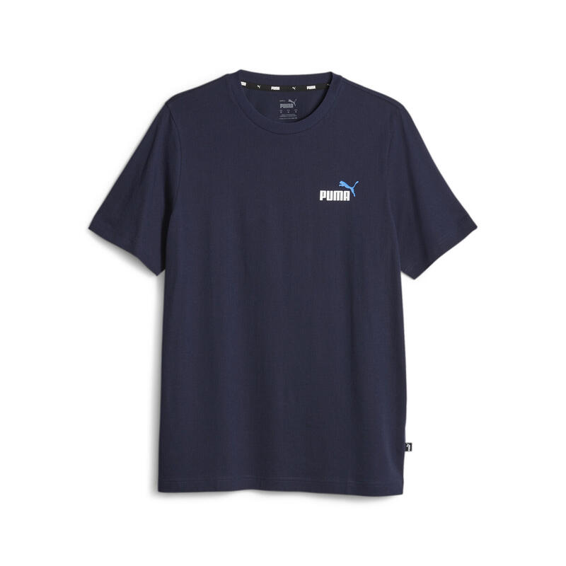 T-shirt Essentials+ Two-Colour Small Logo da uomo PUMA Navy Blue