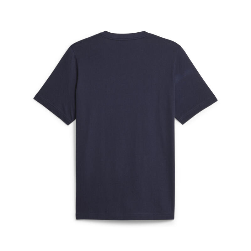 Camiseta Essentials+ con logotipo bicolor pequeño Hombre PUMA Navy Blue