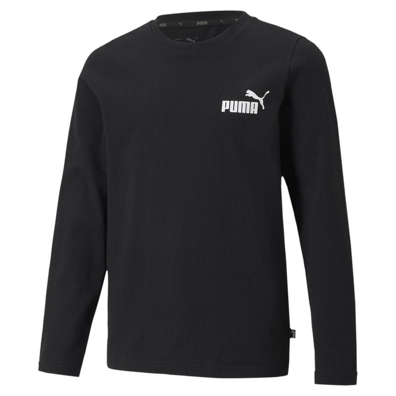 Essentials No. 1 Logo T-shirt met lange mouwen voor jongeren PUMA Black