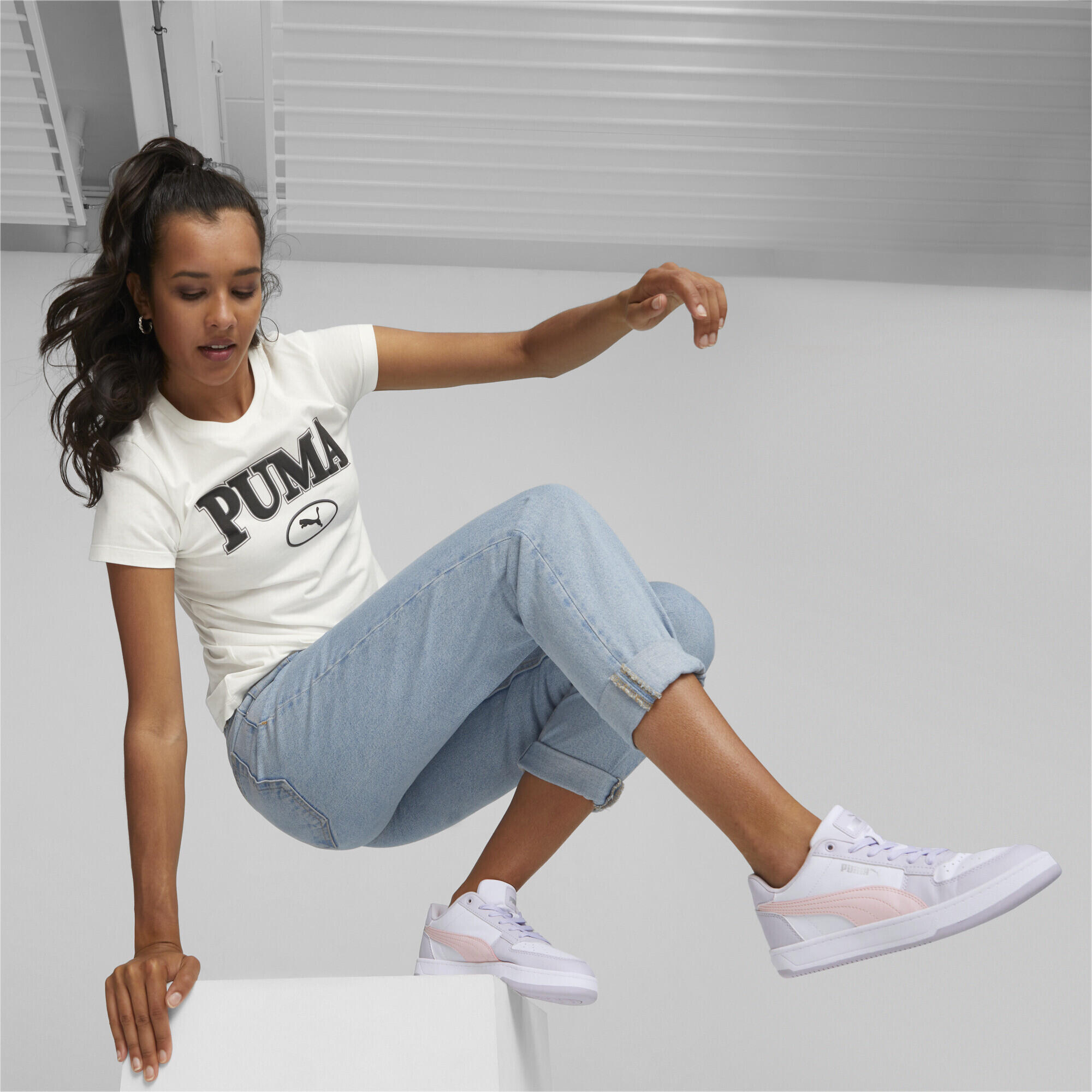 Caven 2.0 sneakers PUMA White Frosty Pink Spring Lavender Silver Purple 3/7