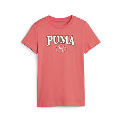 T-shirt PUMA SQUAD con grafica da ragazza PUMA Electric Blush Pink