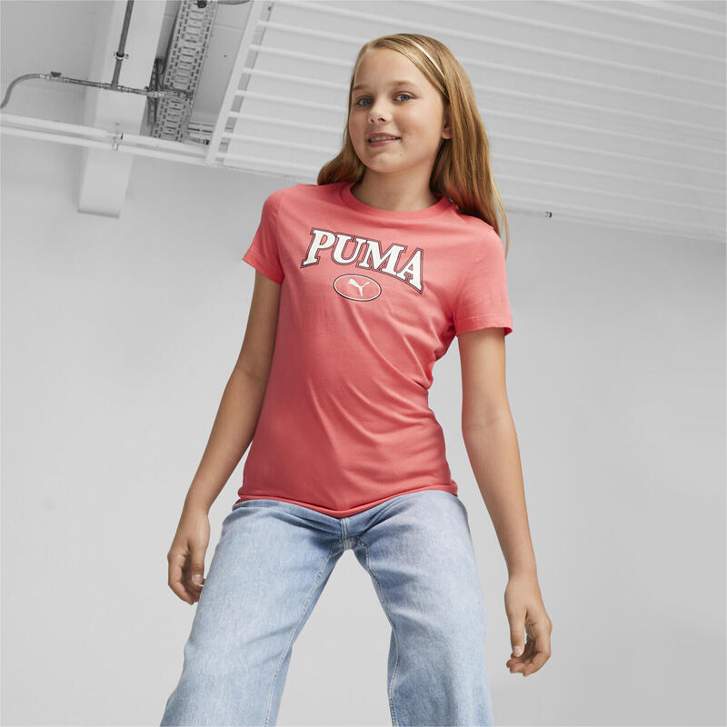 Camiseta gráfica Niño PUMA SQUAD PUMA Electric Blush Pink