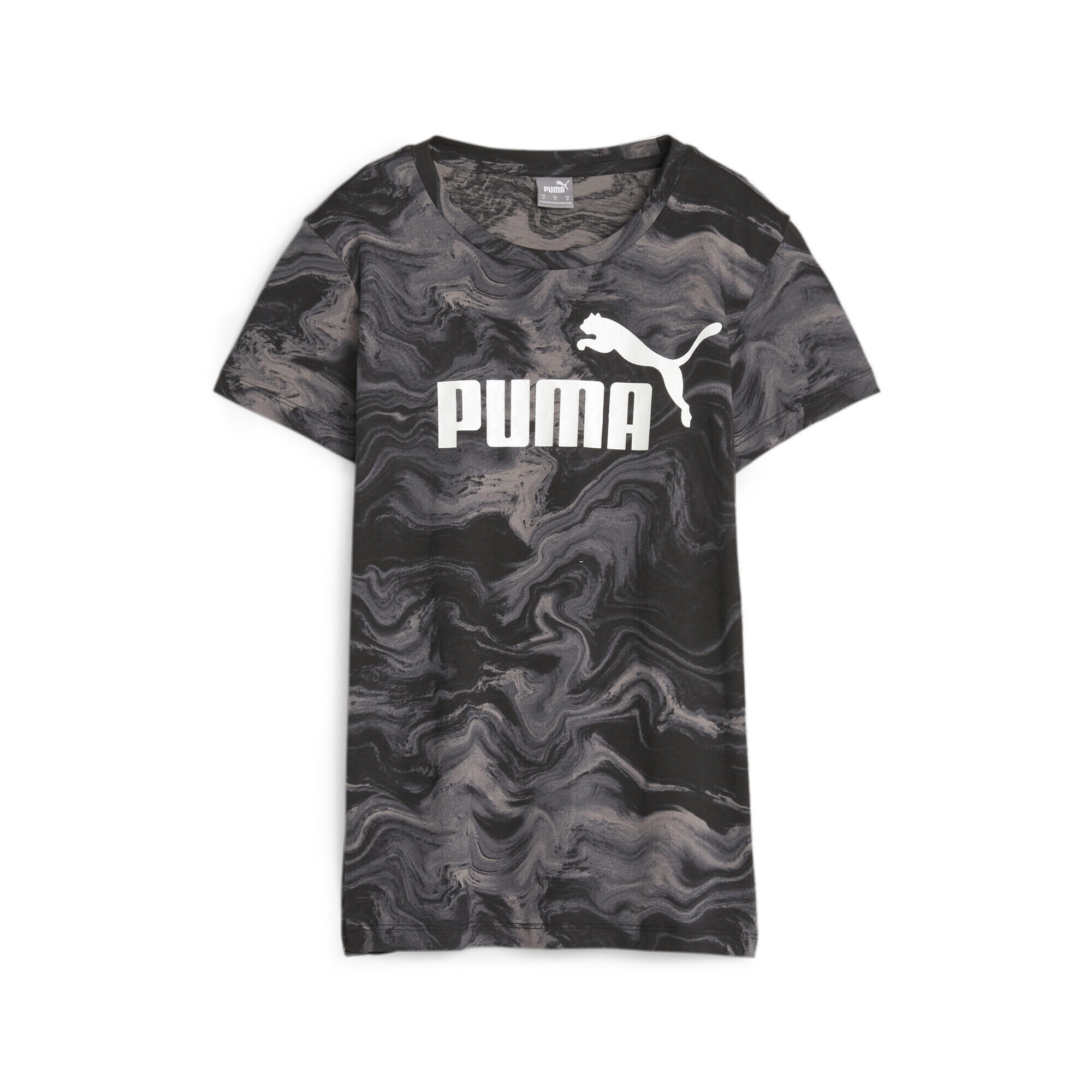 T-shirt Marbleized ESS+ Femme PUMA Black 1/5