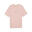 T-shirt casual PUMA Marbleized ESS+ para mulher Rosa Pêssego Smoothie