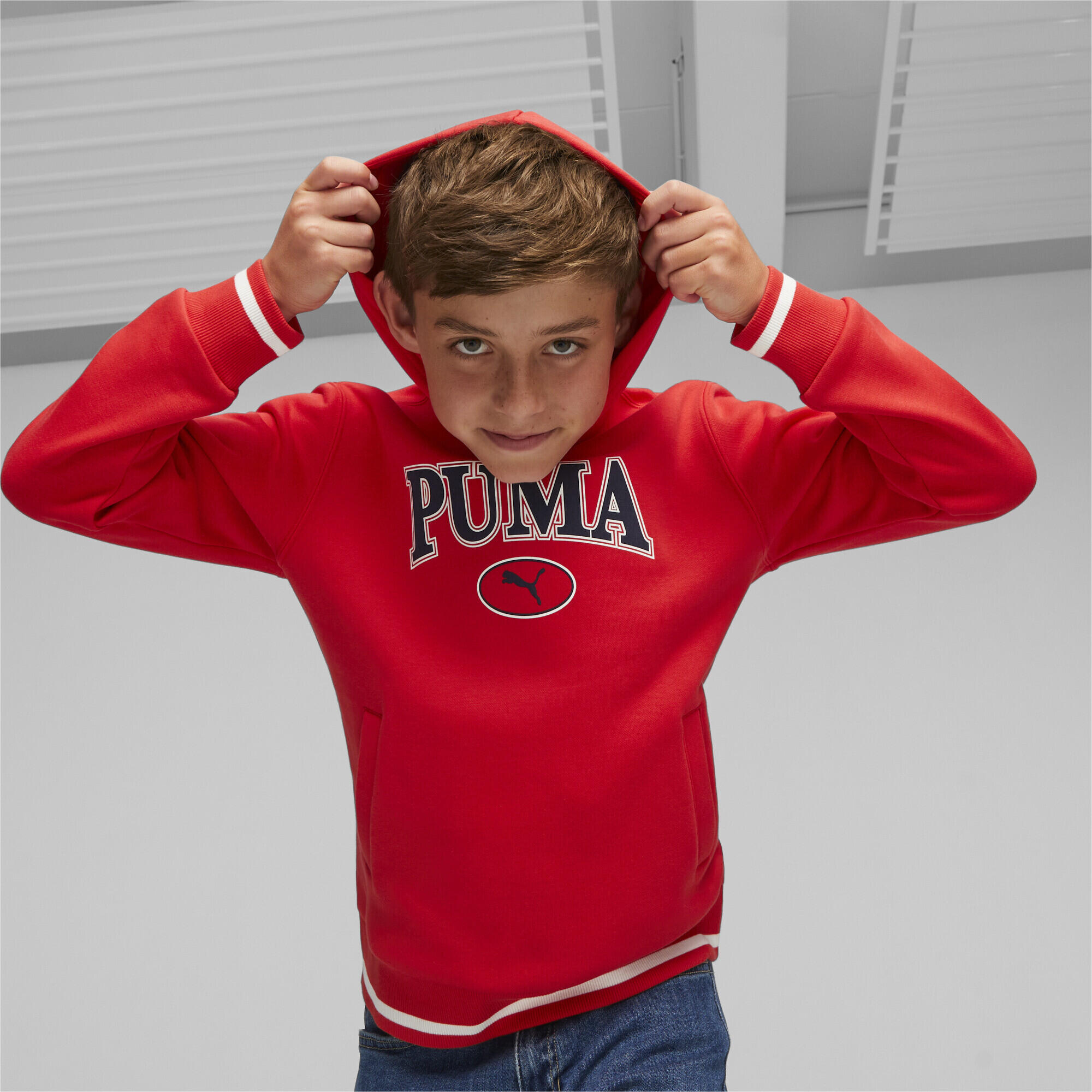 Sudadera Niño PUMA SQUAD PUMA For All Time Red 2/5